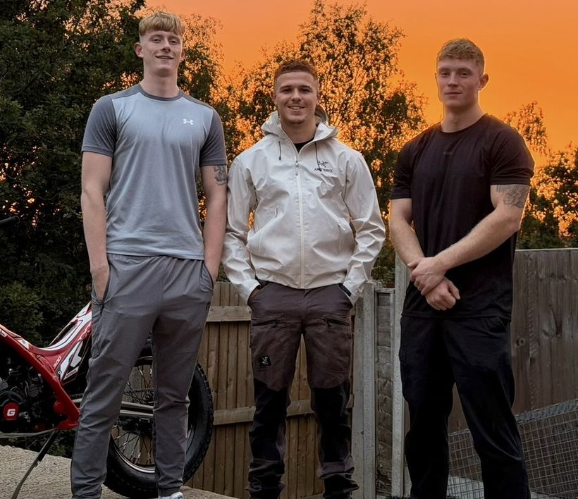 Will Edwards, Jaden Downer and Ryan Foster stood together