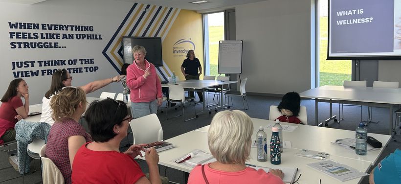 Group of people in a carers support session
