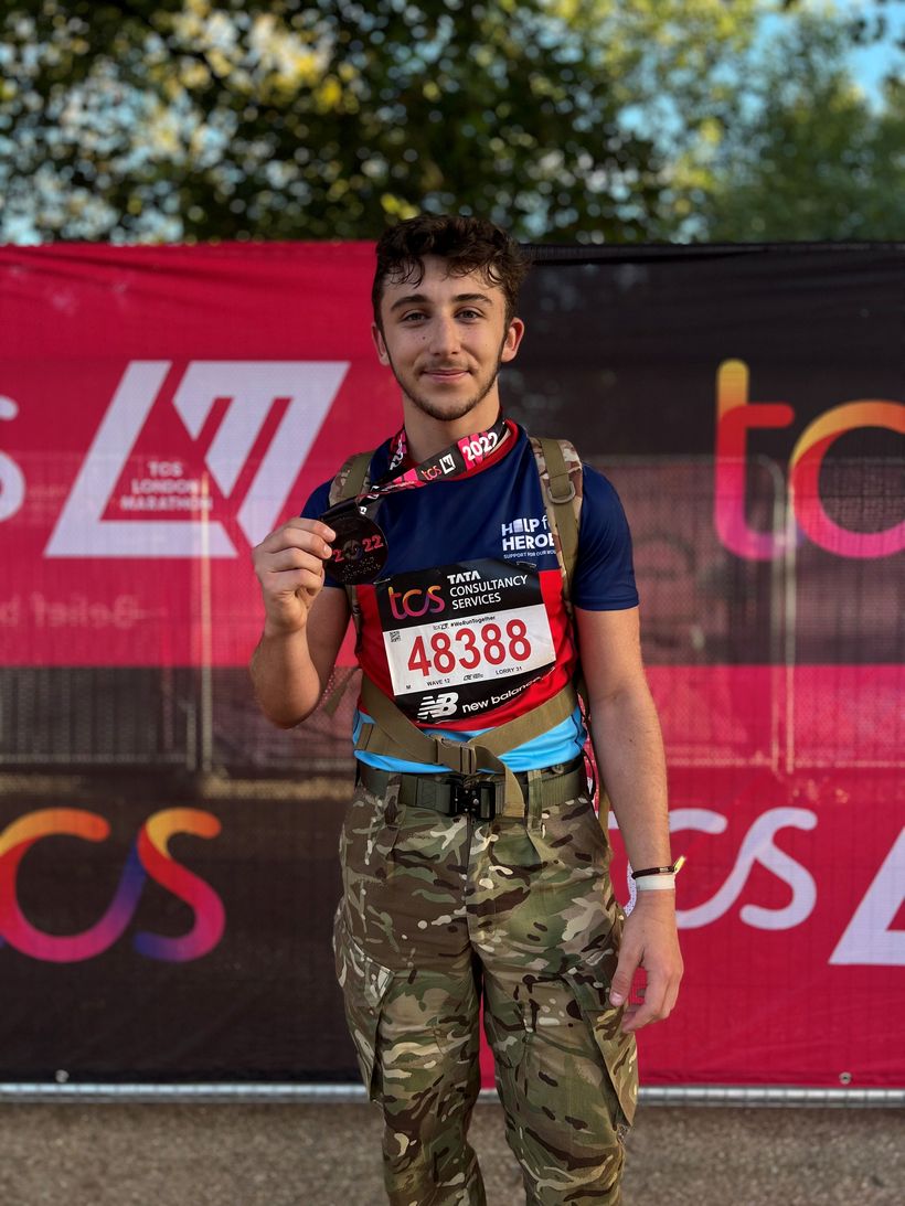 Daniel ran the London Marathon in 2022