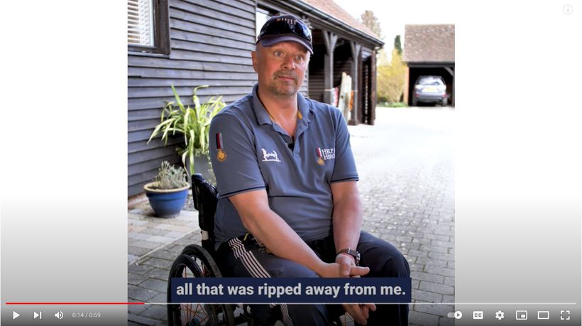 A video screenshot of veteran Spencer