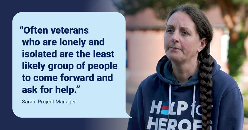 Often veterans who are lonely and isolated are the least likely
