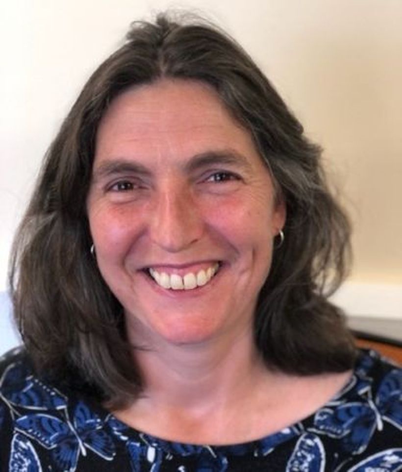 Photo shows Katy Murray smiling