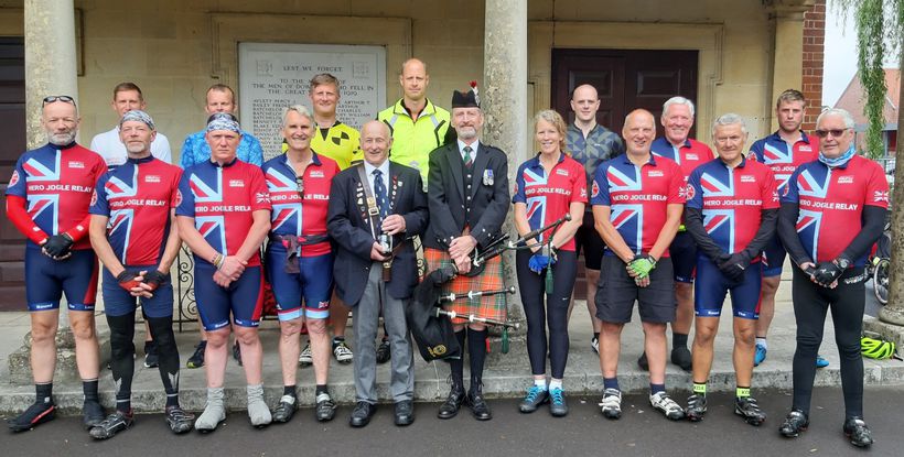 Riders were joined at Downton by the Charity's co-founders Bryn