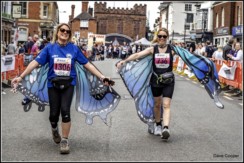 Photo shows participants in Bridgnorth Lions annual walk