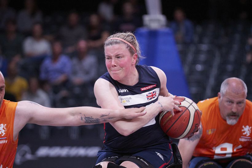 Victoria Ross was on fire at the Wheelchair Basketball