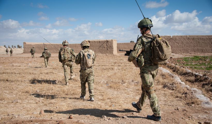 British soldiers on patrol in Afghanistan