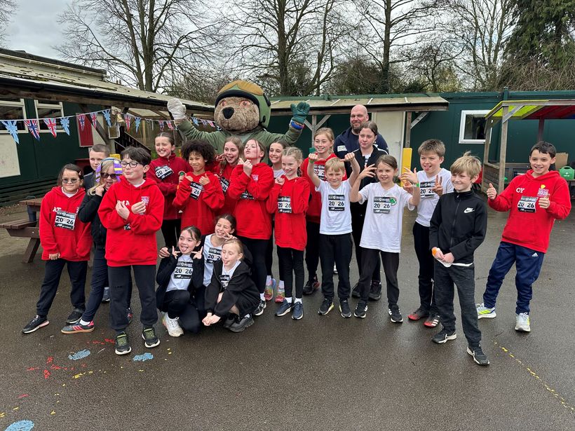 Image shows pupils from Scampton