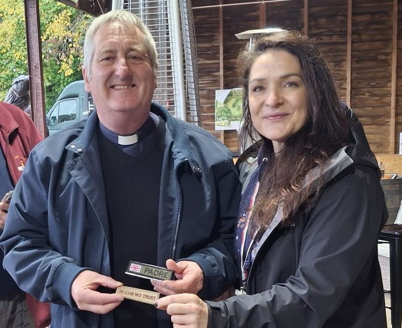 Rev David Walker (left) and Angelique Forster (right)