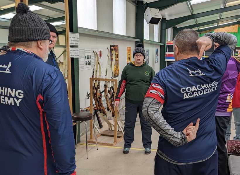 Jenny Collins coaches fellow members of our Coaching Academy