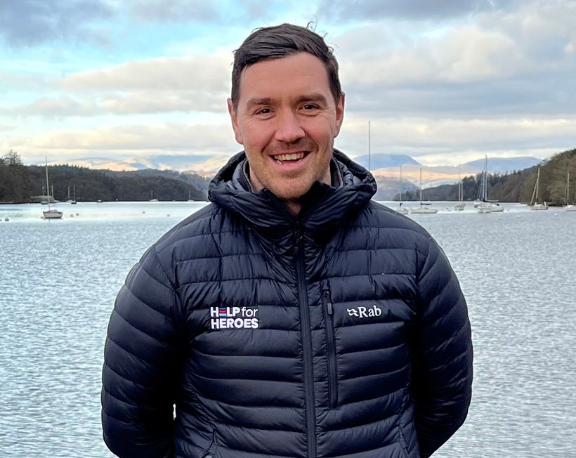 Nick Settle is wearing a black Help for Heroes jacket