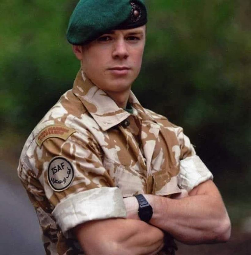 Photo shows Scott Taylor, Royal Marine