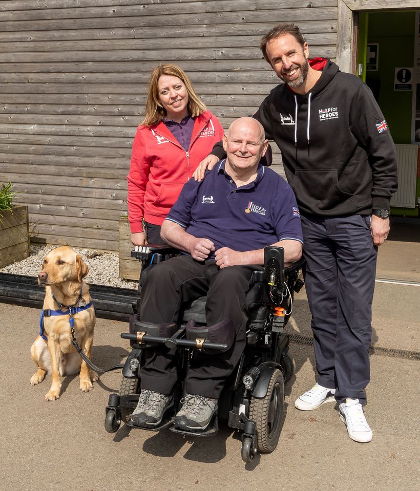 Gareth Southgate meets John and Claire