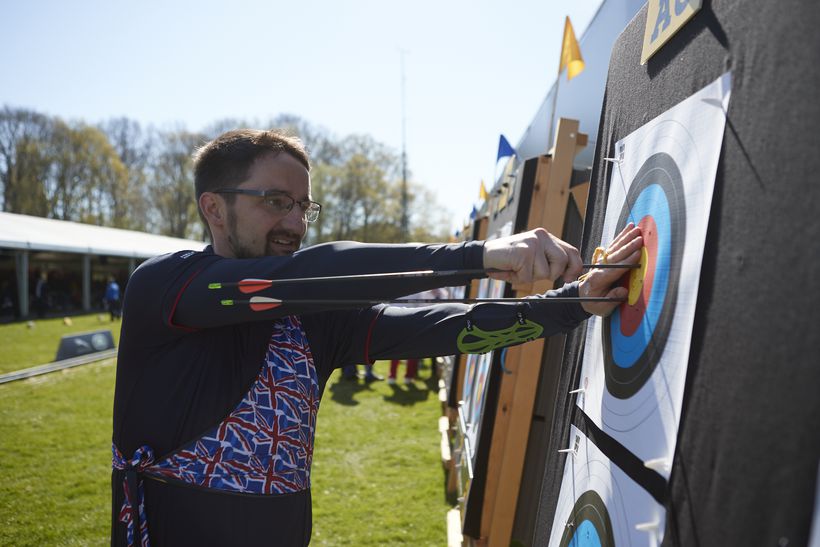 Daniel O'Connor hitting personal goals at the archery