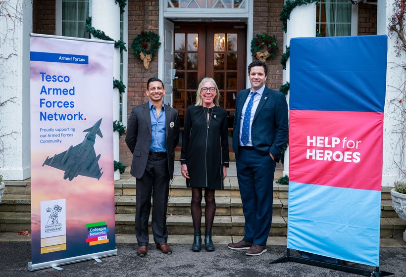 Photo shows Ashwin Prasad, Claire McDermott and James Needham