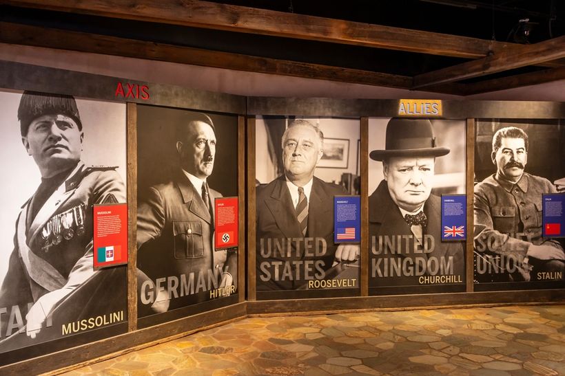 World War 2 military leaders on a board