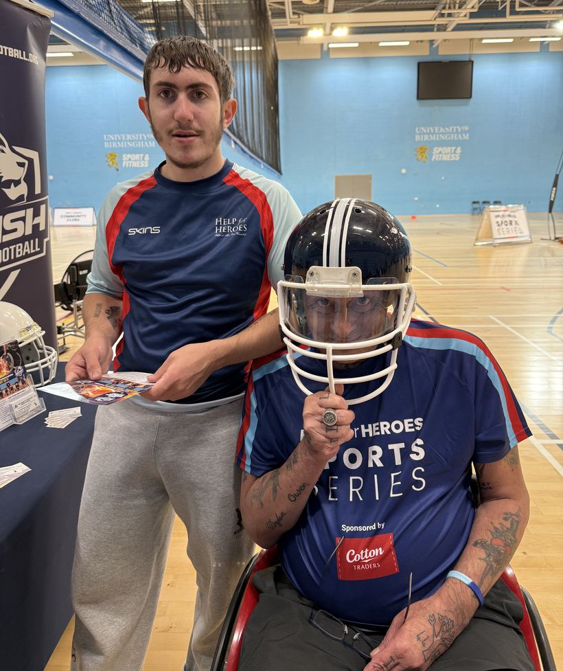 David "Wolfie" Sproston and son Ben at a Sports Series Event