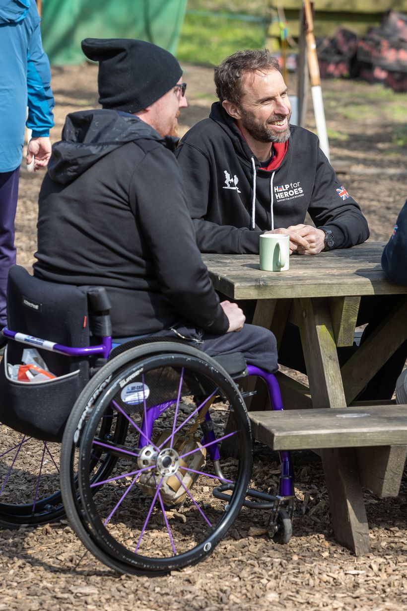 Gareth Southgate meets Anthony Cooper