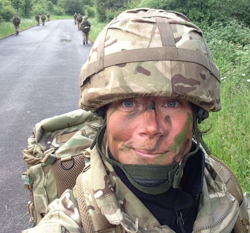 Vicki in her Army uniform