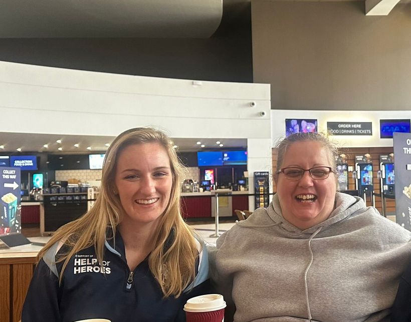 Photo shows Emma Weir and Chloe McKenrick