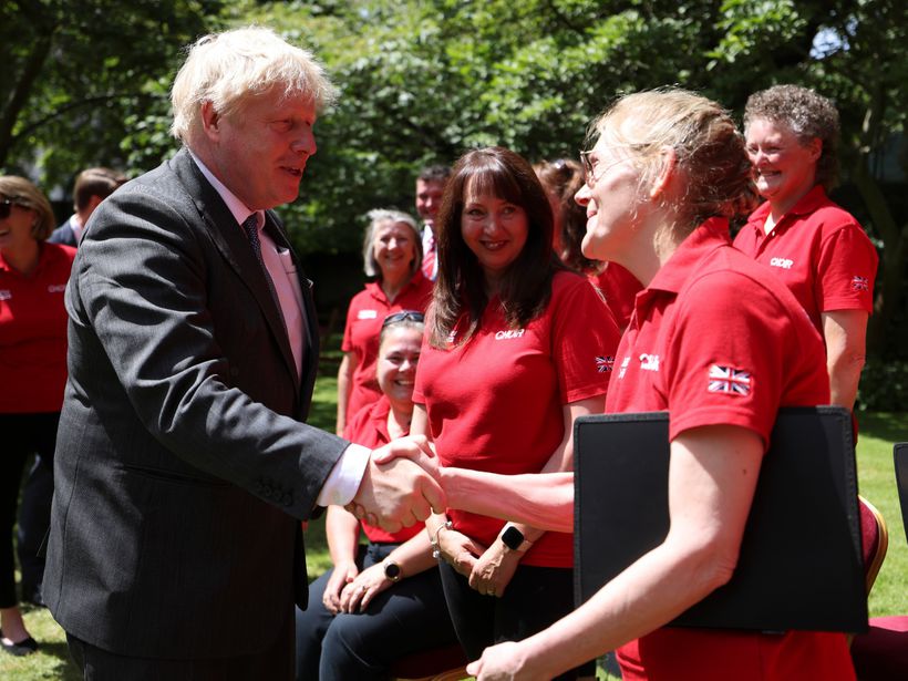 Boris Johnson meets our ambassador, Sue Warner (Pics by Tim Ham