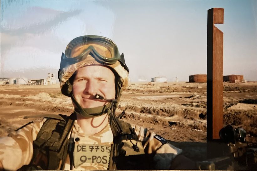 Image of Neil Dewar from his time in Iraq