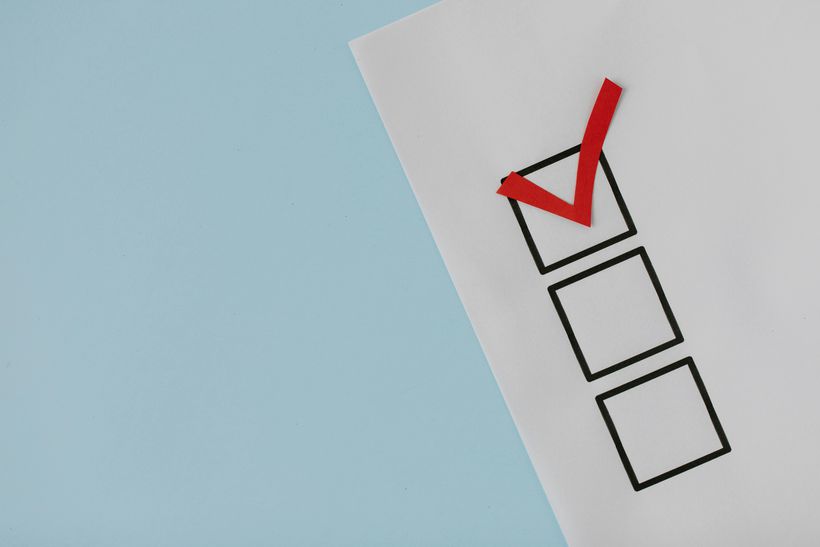 To do list with some boxes ticked