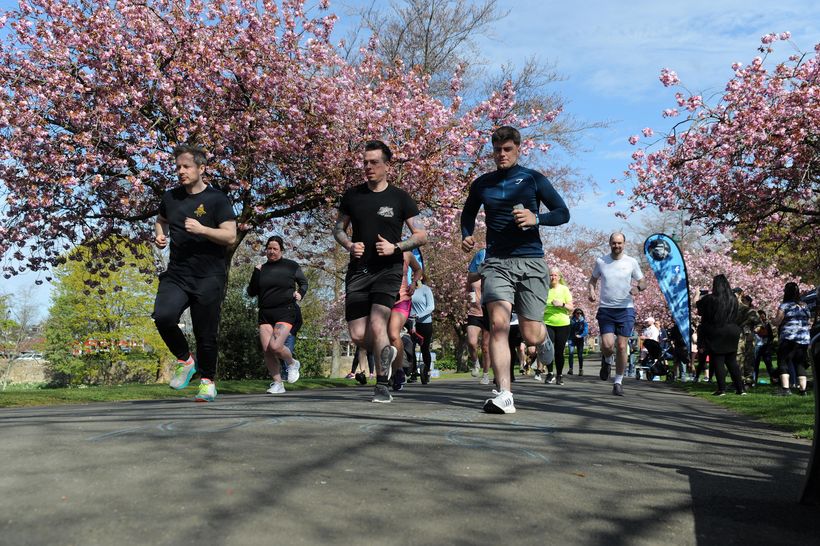 Image shows runners taking part in last year's 5k event