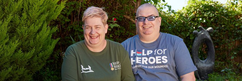 Veteran Paul and his wife Helen sitting together