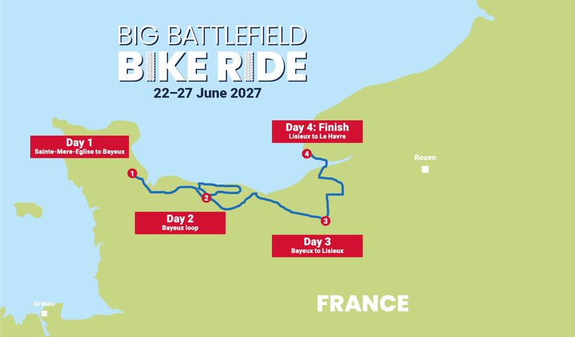 Beaches of Bravery Cycling Route