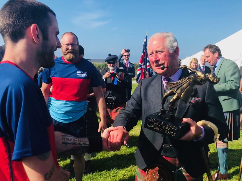 Kieran meeting Prince Charles