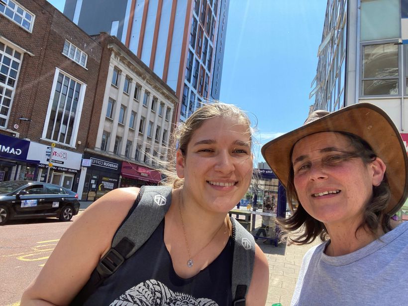 Left to right, Jill London and Maria Vaughan
