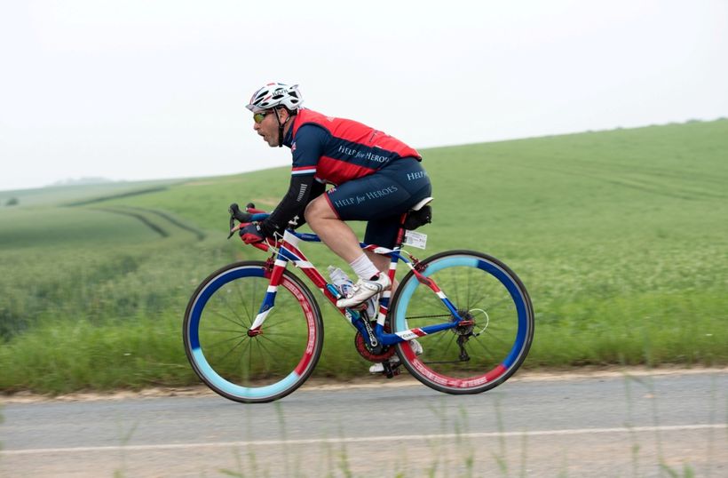 Steve Craddock where he likes to be: in the saddle (courtesy Ma