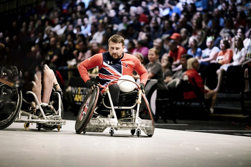 Gold medal winner Stuart Robinson pictured during the Invictus G
