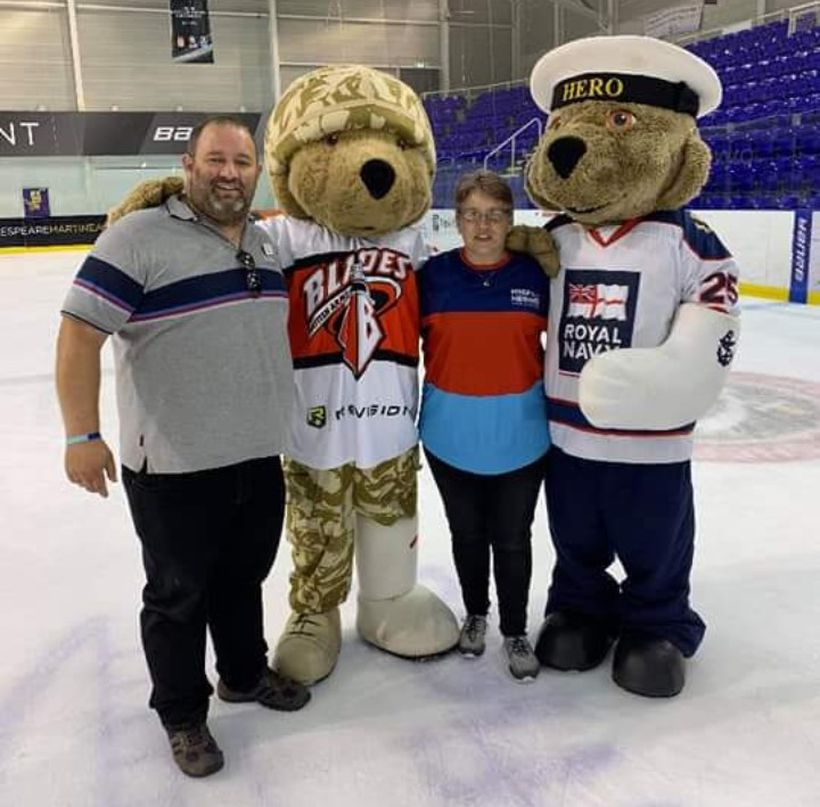 Karen and Mark Locke with Hero Bears