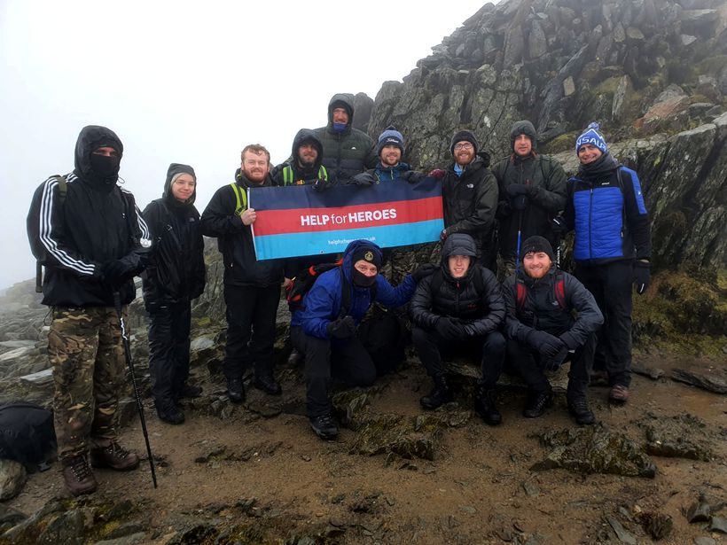 And relax ... Snowdon completed a tiring 24 hours