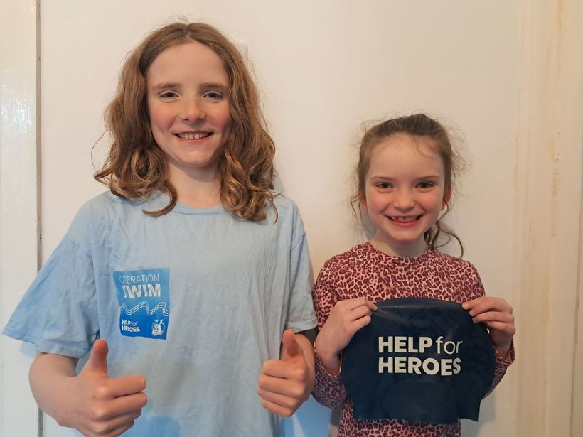 Image shows left to right, Toby and Pippa