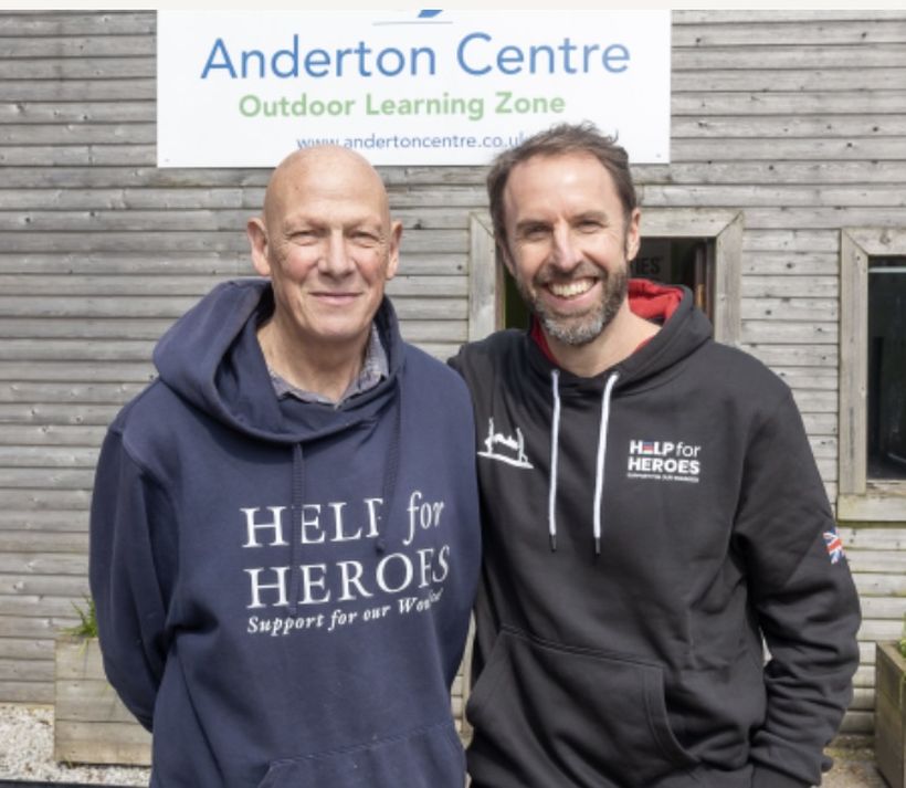 Geoff Hargreaves and Sir Gareth Southgate