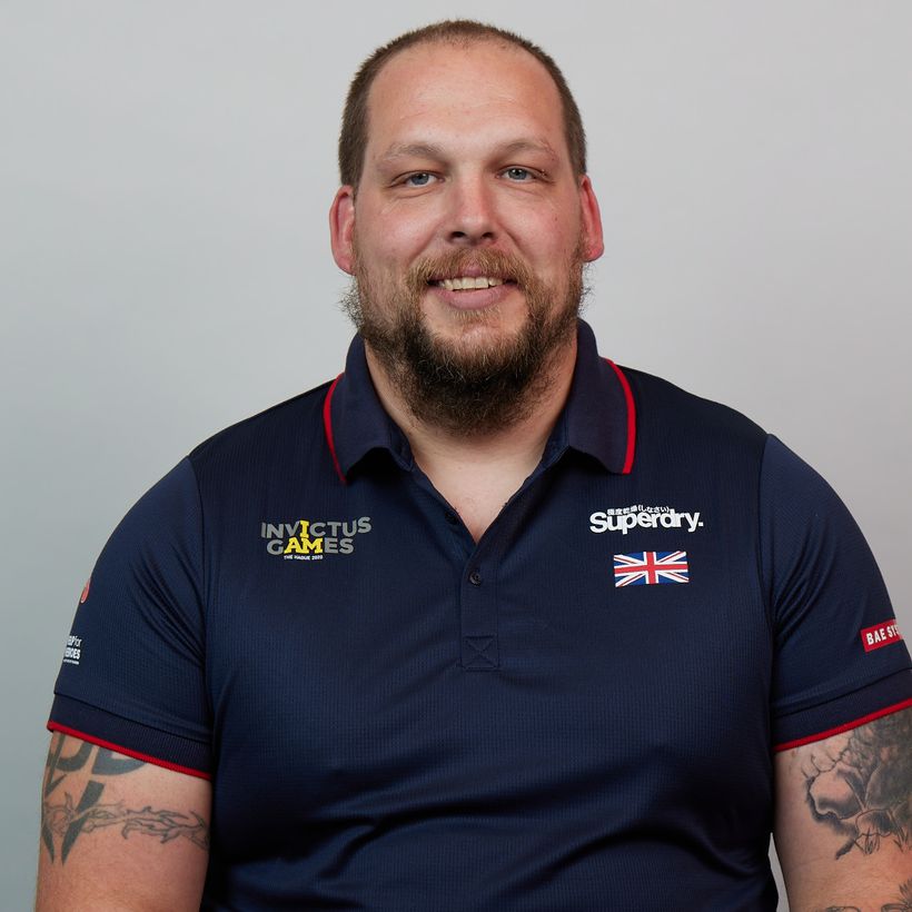 Tom wears his Team UK kit at the Invictus Games