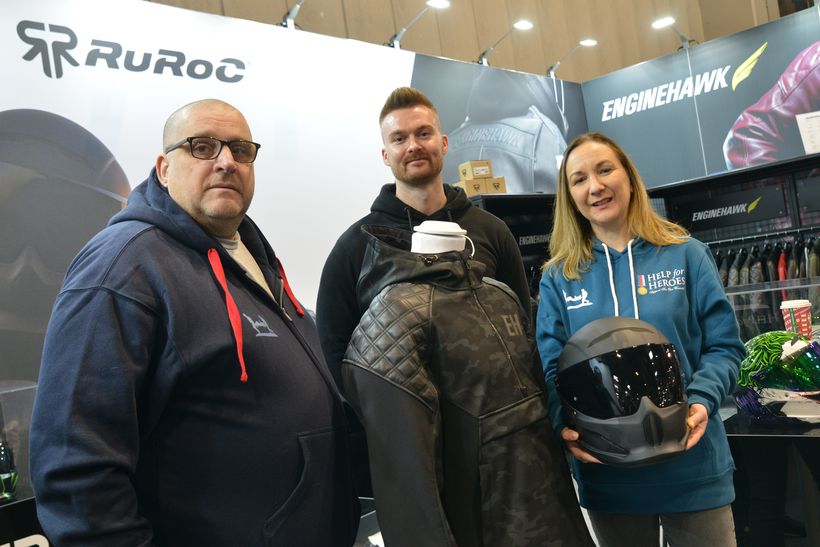 Help for Heroes and Ruroc at Motorcycle Live