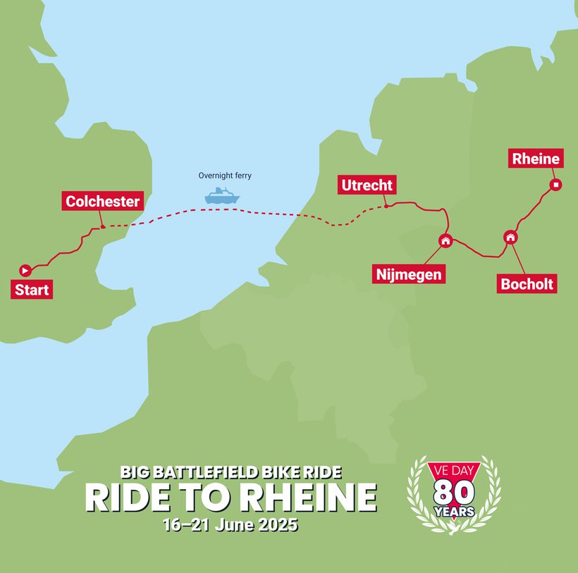 Stops at Colchester, Utrecht, Nijmegen, Bocholt and Rheine.