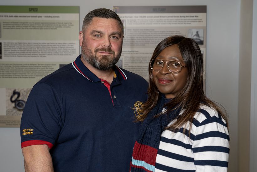 Darren with his Help for Heroes Counsellor, Rose