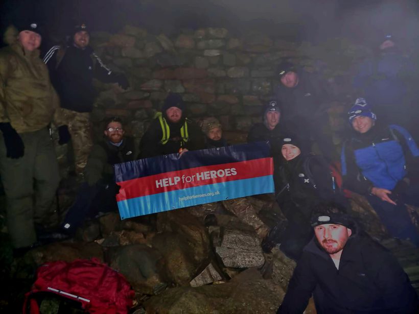 It was a nightime trek to the top of Scafell Pike